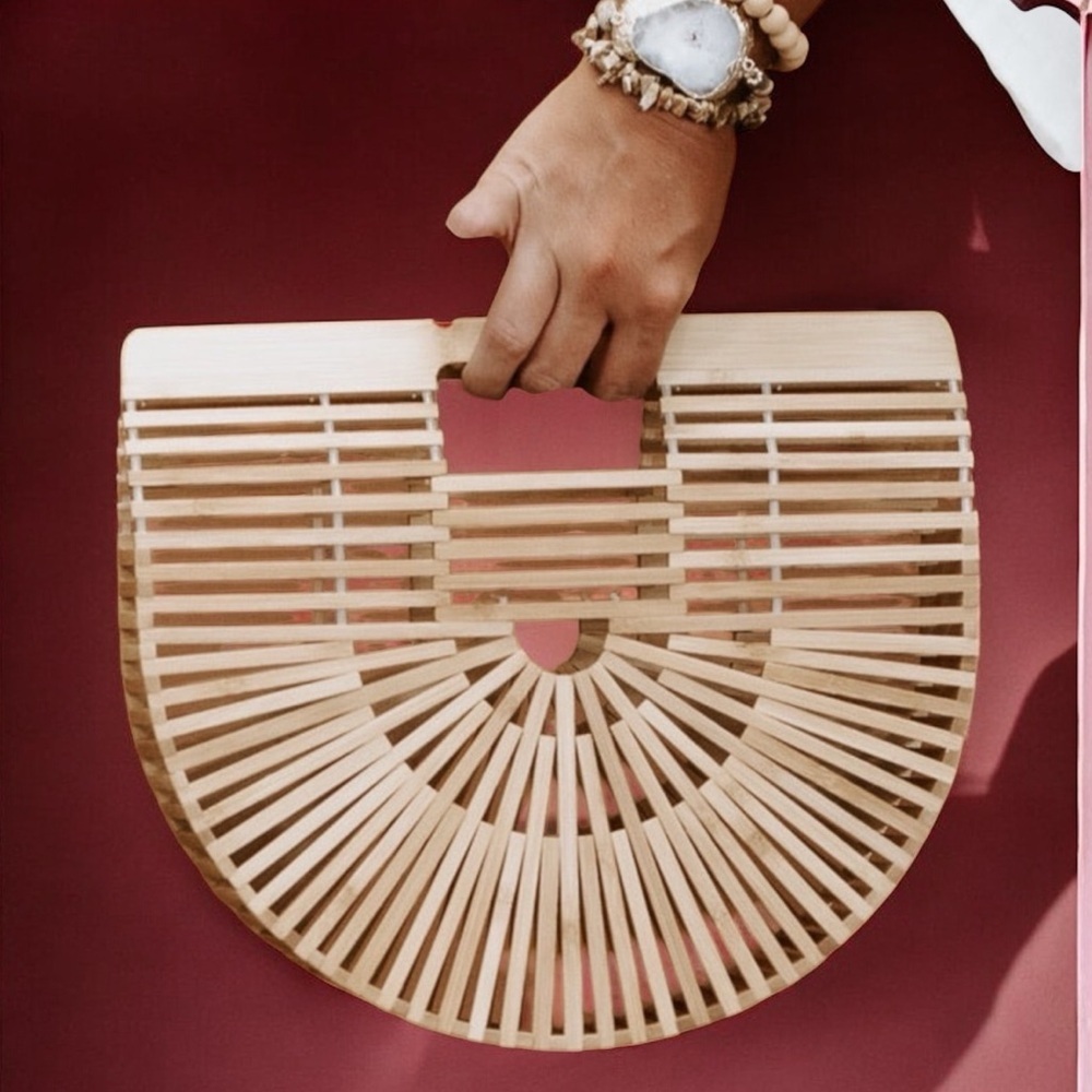 PANAMA BAMBOO HANDBAG​​​ - Picture 2 of 8